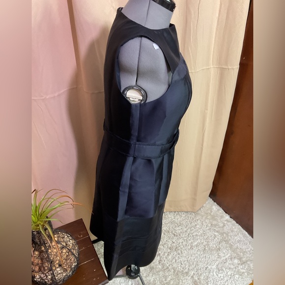 Rickie Freeman Teri Jon Silk Wool Blend Dress - Picture 5 of 15